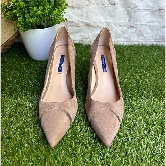 Sturat Weitzman Davia TAUPE Clear Trim
Pointed Toe Pump (Women) size 8 - Picture 4 of 16